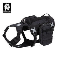 Thumbnail for Whinhyepet Military Harness Black XL