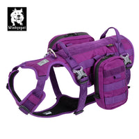 Thumbnail for Whinhyepet Military Harness Purple L