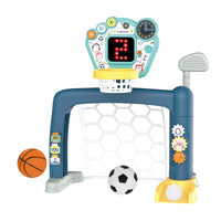 Thumbnail for Sports World 3-in-1 Adjustable Indoor basketball, Soccer Goal, and Golf Set