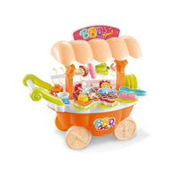 Thumbnail for Kids Toy 27pc 33cm Rotating/Roasting BBQ Trolley w/Veggie/Fish/Meat/Light/Sound