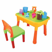 Thumbnail for Children's 2-in-1 Sand & Water Table, Includes 18 Play Accessories