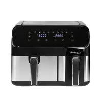 Thumbnail for 10L Digital Dual Zone Air Fryer w/ Dual Temperature Control