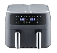 Thumbnail for 8L Dual Zone Digital Air Fryer with 200C, 10 Cooking Programs