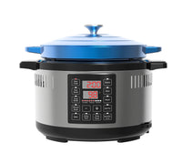 Thumbnail for 6.5L Smart Digital Dutch Oven w/ 8 Cook Settings, Stainless Steel