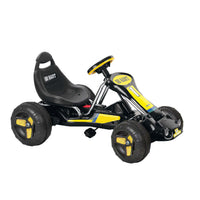 Thumbnail for Pedal Powered Go-Kart for Children (Black) Ride & Steer/ 4-Wheel Vehicle