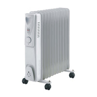 Thumbnail for 11-Fin Oil Column Heater 2400W w/ 3 Heat Settings & Wheels