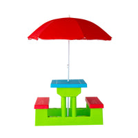 Thumbnail for Durable Kids Picnic Table Set with Umbrella