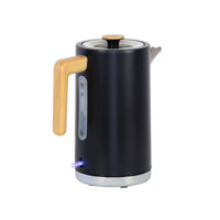 Thumbnail for 1.7L Kitchen Kettle in Black w/ Wood Accents