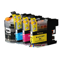 Thumbnail for Compatible Premium Ink Cartridges LC139XL / LC135XL  Set of 4 - Bk/C/M/Y  - for use in Brother Printers
