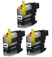 Thumbnail for Compatible Premium Ink Cartridges LC233BK  Black Triple Pack  - for use in Brother Printers