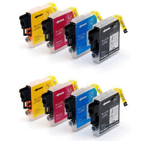 Thumbnail for Compatible Premium Ink Cartridges LC39  Set of 8 (Bk/C/M/Y x 2 each) - for use in Brother Printers