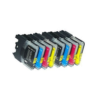 Thumbnail for Compatible Premium Ink Cartridges LC67 / LC38  Set of 8 (Bk/C/M/Y x 2 ea)  - for use in Brother Printers
