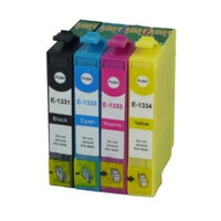 Thumbnail for Compatible Premium Ink Cartridges 133  Cartridge Set of 4 (Bk/C/M/Y) - for use in Epson Printers