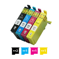 Thumbnail for Compatible Premium 5 Pack 220XL (C13T294192-C13T294492) High Yield Ink Cartridges Combo [2BK,1C,1M,1Y] - for use in Epson Printers