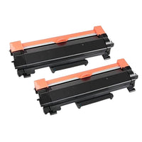 Thumbnail for Compatible Premium 2 x TN2450 Black Toner Cartridge - for use in Brother Printers