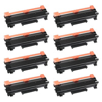 Thumbnail for Compatible Premium 8 x TN2450 Black Toner Cartridge - for use in Brother Printers