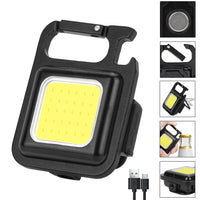 Thumbnail for Mini Waterproof Rechargeable LED Light USB Flashlight-Lamp Torch Pocket Keychain