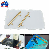 Thumbnail for Large Safe Silicone Tray Mould Artist Mold Irregular Coaster Resin Craft Art DIY + 2 Handles