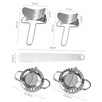 Thumbnail for Dumpling Maker Set Stainless Steel Dough Press Making Mold Mould Tool AU