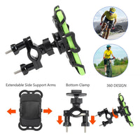 Thumbnail for 360° Motorcycle MTB Bike Bicycle Handlebar Mount Holder For Mobile Phone GPS AU