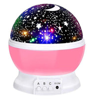 Thumbnail for LED Night Star Galaxy Projector Light Rotating Starry Lamp Pink