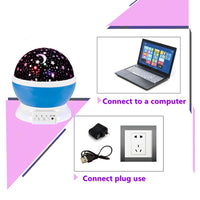 Thumbnail for LED Night Star Galaxy Projector Light Rotating Starry Lamp Pink