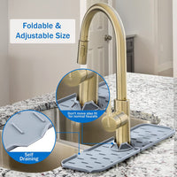 Thumbnail for Silicone Faucet Sink Mat Sink Splash Guard Faucet Splash Pad Faucet Splashback