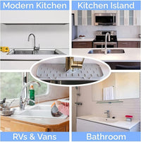 Thumbnail for Silicone Faucet Sink Mat Sink Splash Guard Faucet Splash Pad Faucet Splashback