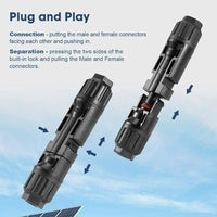 Thumbnail for 10 Pairs Solar Panel Connectors 30A Line Plug Socket Male & Female IP67 PV Cable