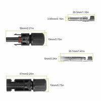 Thumbnail for 10 Pairs Solar Panel Connectors 30A Line Plug Socket Male & Female IP67 PV Cable