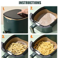 Thumbnail for 50PCS Air Fryer Disposable Paper Liner Set Non-Stick Pan Parchment Baking Paper