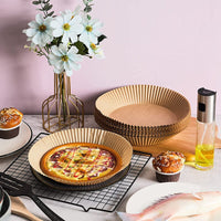 Thumbnail for 50PCS Air Fryer Disposable Paper Liner Set Non-Stick Pan Parchment Baking Paper