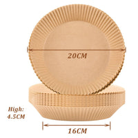 Thumbnail for 50PCS Air Fryer Disposable Paper Liner Set Non-Stick Pan Parchment Baking Paper