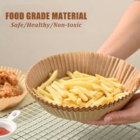 Thumbnail for 100PCS Air Fryer Disposable Paper Liner Set Non-Stick Pan Parchment Baking Paper