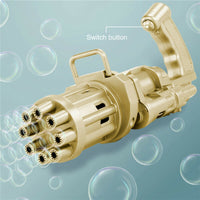 Thumbnail for Kids Toys Automatic Gatling Bubble Gun Summer Soap Water Bubble Machine