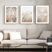 Thumbnail for Wall Art 40cmx60cm Dried Flower 3 Sets Wood Frame Canvas