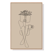 Thumbnail for Wall Art 60cmx90cm Book Lover Wood Frame Canvas