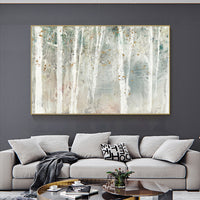 Thumbnail for Wall Art 70cmx100cm Forest hang painting style Gold Frame Canvas