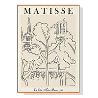 Thumbnail for Wall Art 50cmx70cm Line Art By Henri Matisse Wood Frame Canvas