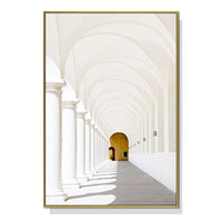 Thumbnail for Wall Art 50cmx70cm Long Corridor Style A Gold Frame Canvas