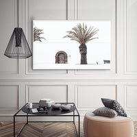 Thumbnail for 50cmx70cm European Palm Tree White Frame Canvas Wall Art