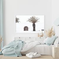 Thumbnail for 70cmx100cm European Palm Tree White Frame Canvas Wall Art