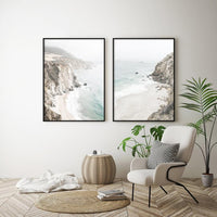 Thumbnail for 40cmx60cm Mountain Beach 2 Sets Black Frame Canvas Wall Art