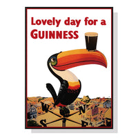 Thumbnail for 50cmx70cm Beer Lovely Day For A Guinness Black Frame Canvas Wall Art