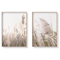 Thumbnail for 40cmx60cm Pampas Grass 2 Sets Wood Frame Canvas Wall Art