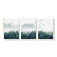 Thumbnail for 40cmx60cm Mystical Forest  3 Sets Gold Frame Canvas Wall Art