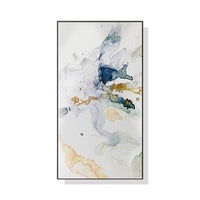 Thumbnail for 40cmx80cm Abstract Watercolour Style Black Frame Canvas Wall Art