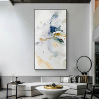 Thumbnail for 40cmx80cm Abstract Watercolour Style Black Frame Canvas Wall Art