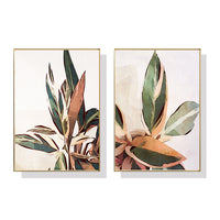 Thumbnail for 40cmx60cm Botanical Leaves 2 Sets Gold Frame Canvas Wall Art