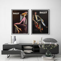 Thumbnail for 40cmx60cm Bally Man & Woman 2 Sets Black Frame Canvas Wall Art